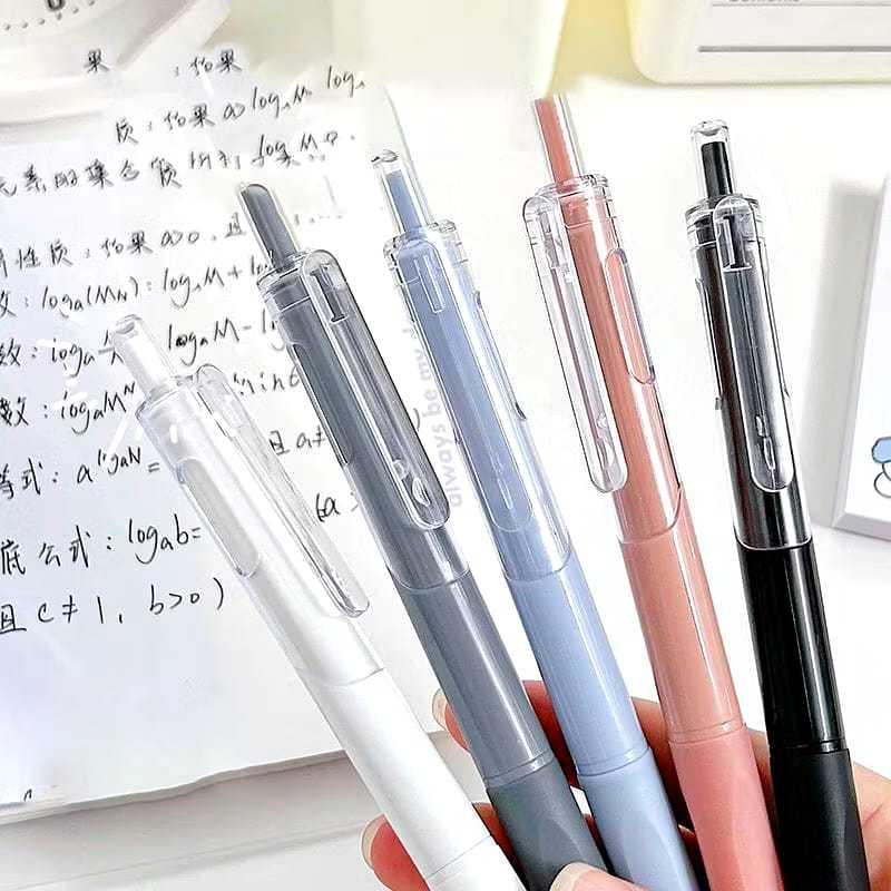 

Pulpen Gel 0.5mm Pena Aesthetic Broken White Pen Korean Pen