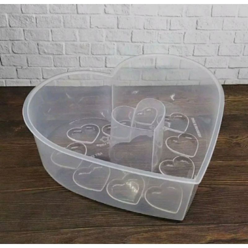 Cetakan jelly puding bentuk hati/Love Besar Kecil dan sedang