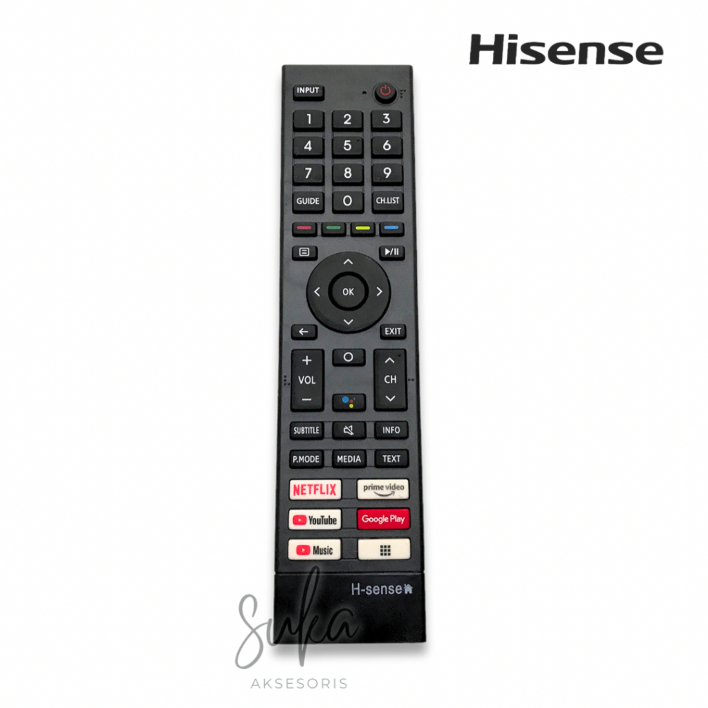 Remote TV Hisense Smart TV UHD 4K / Remot Hisense Android Smart TV LCD LED 43A6500H 50A6500H 55A6500