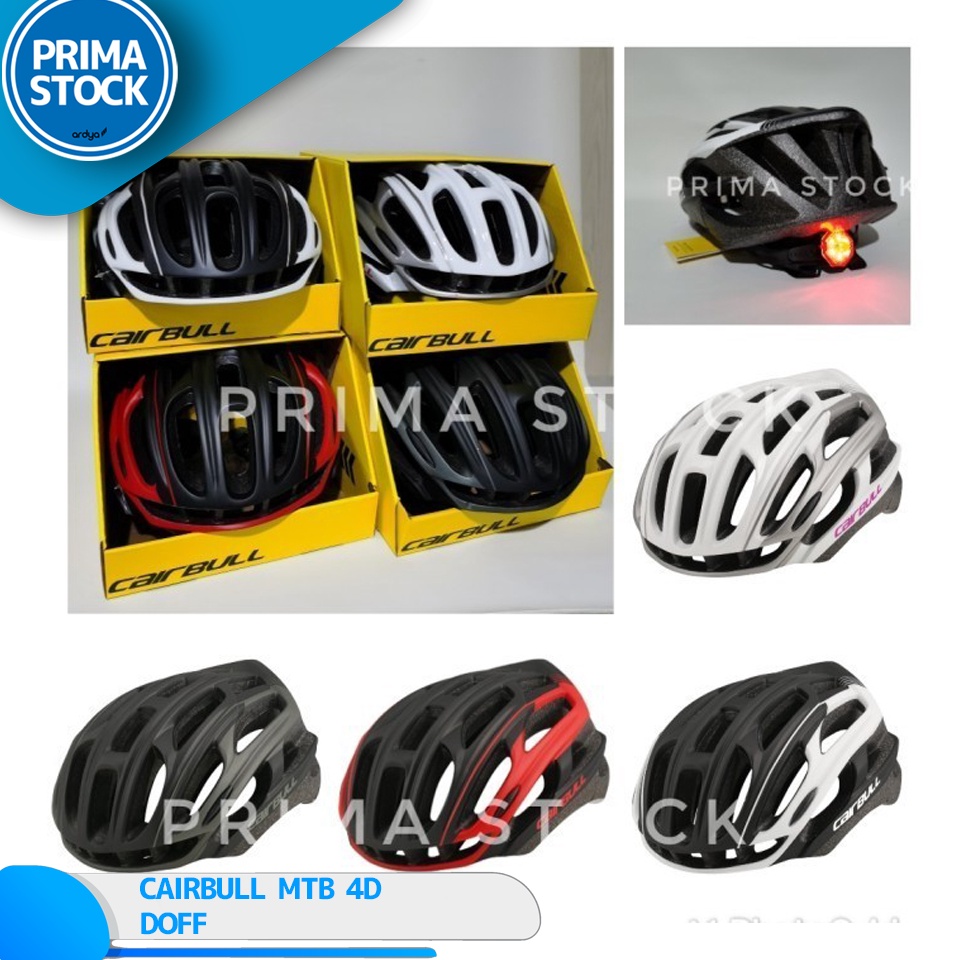 Bagus Dipakai CAIRBULL HELM SEPEDA ROADBIKE RB MTB 4DPLUS NOT ROCKBROS LAMPU 3 MODE