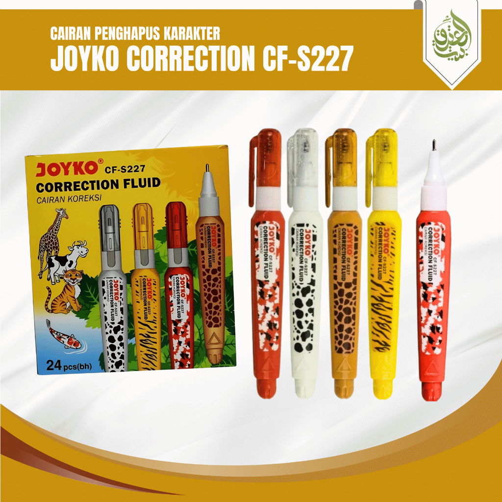 

JOYKO Correction Fluid CF-S227 Ujung Metal | Tipe X Penghapus Cair Motif Karakter Lucu [PCS]