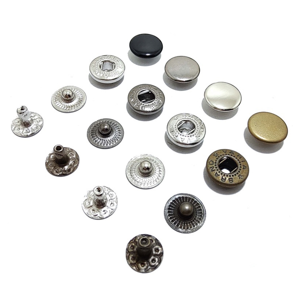 Kancing cetet besi 10 mm / kancing snap / kancing jaket