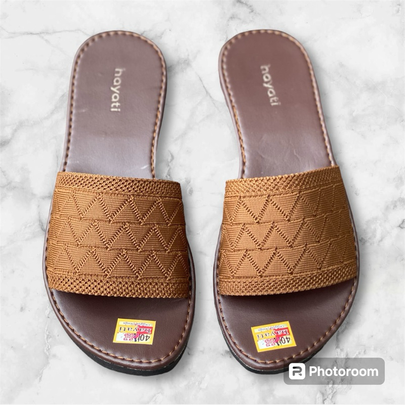 sendal wanita selop rajut sendal wanita flat sendal wanita santai sendal wanita 2024 sendal hayati s