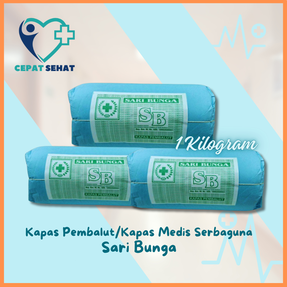 Kapas pembalut Putih Kapas Gulung Kapas Pembalut Serbaguna 1000 gr 1KG