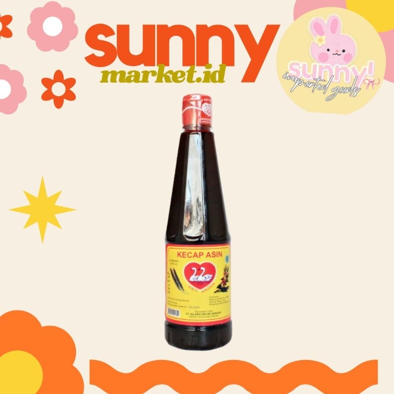 

SUNNYMARKET - KECAP ASIN SOY SAUCE CAP HATI ANGSA 275 ML