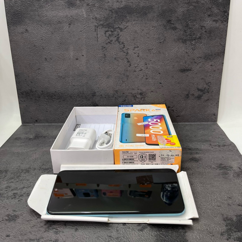Tecno Spark 6 Go 2/32gb Fullset Second Garansi Resmi