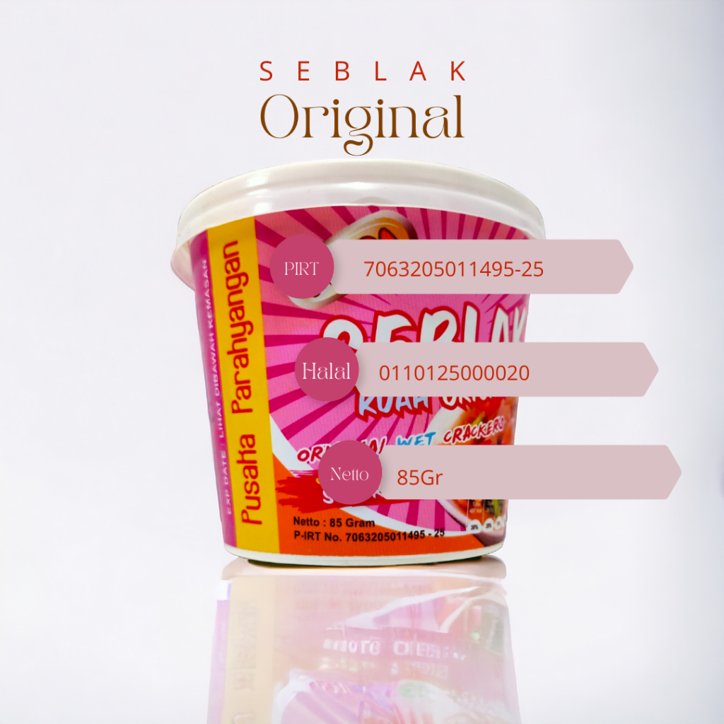 

Makanan Pedas Tradisional Kekinian - Seblak Cup Instan Kuah Original