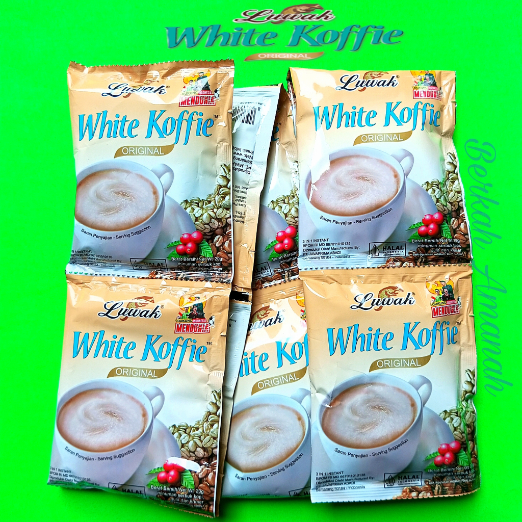 

Luwak White Koffie Original 1 Renceng isi 10 Sachet @20gram Kopi Instan Asli Luwak White Koffie