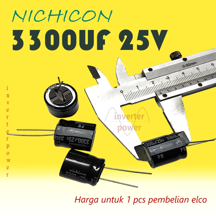 Elco 25v 3300uf NICHICON ORI