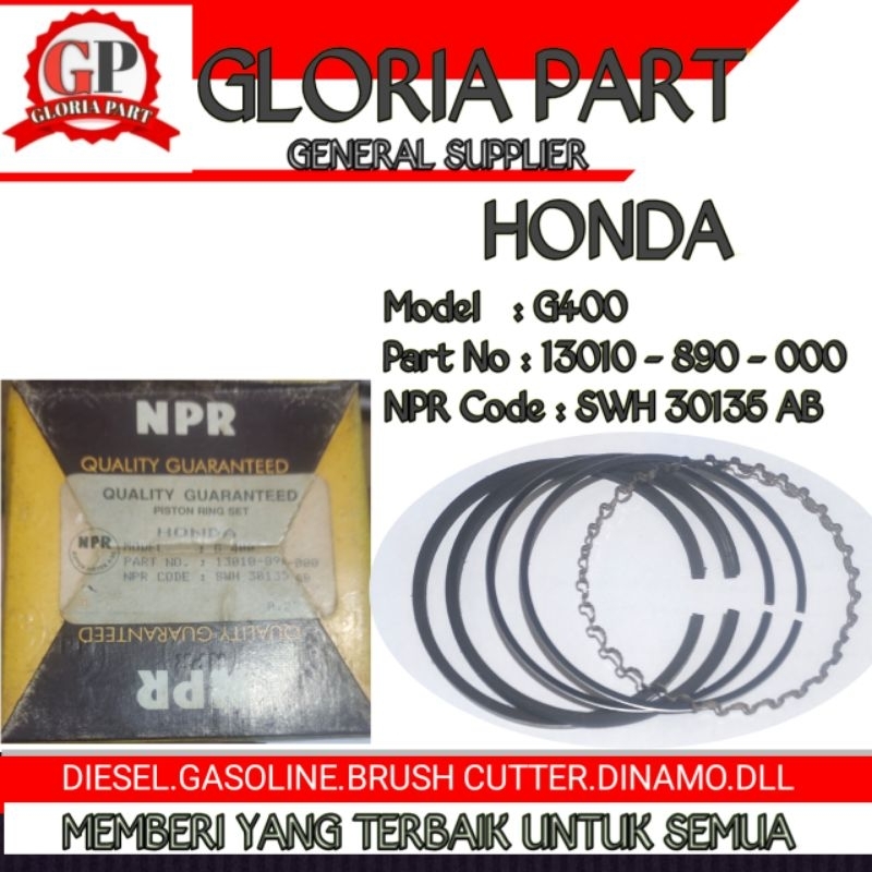 Ring piston Gasoline engine Honda Type G400