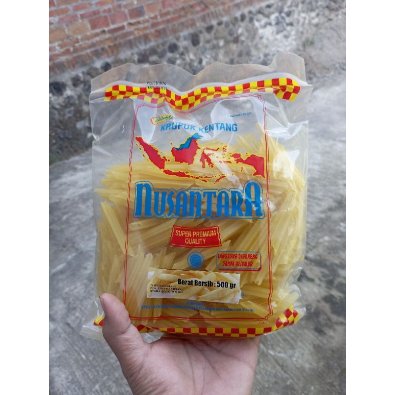 

[500 Gram] Krupuk Kentang Potato Mudah Di Goreng