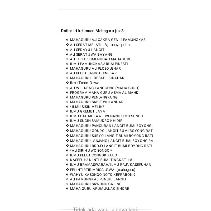 keilmuan Mahaguru juz 3