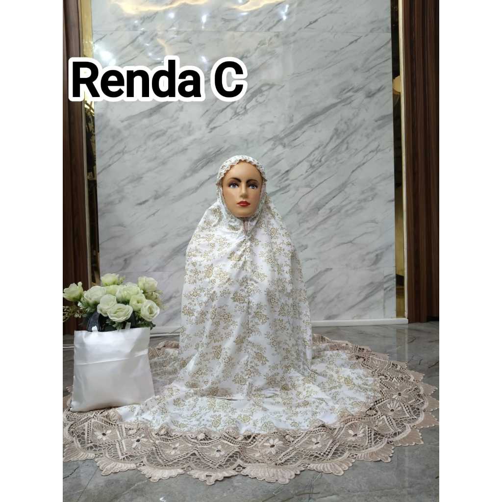 Mukenah Dewasa Borkat Mewah Daun Borkat