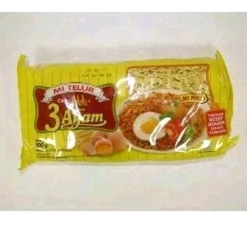 

Mie Telur Cap 3 Ayam 200 G