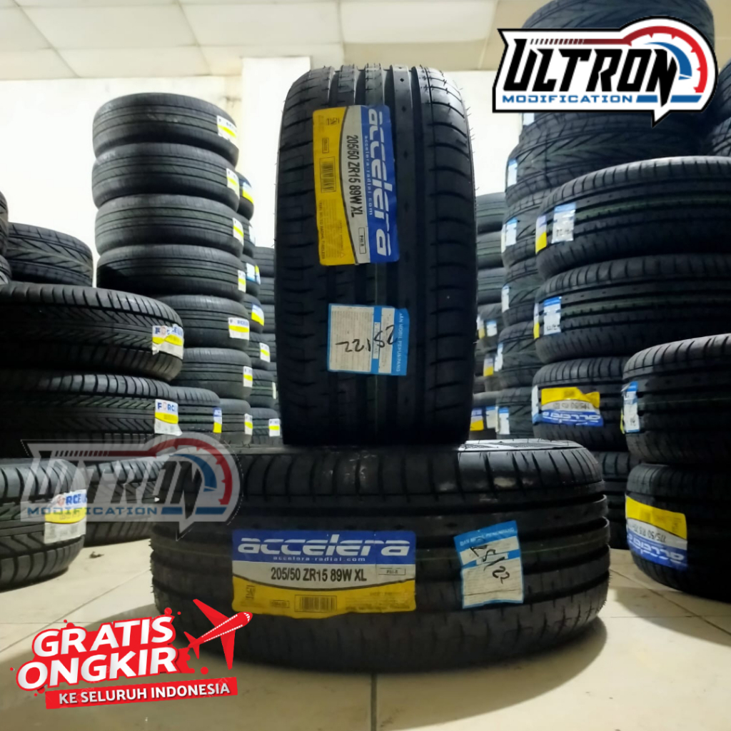 Ban Mobil Radial Tubles R15 Ukuran 205 50 R15 Accelera Phi-R 205/50 R15