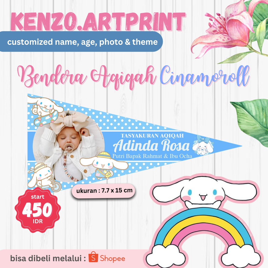 BENDERA AQIQAH/TASYAKURAN AQIQAH/ TEDAK SITEN TERMURAH