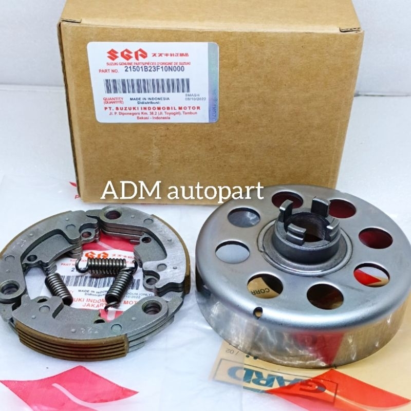 Mangkok ganda+Kampas ganda only Suzuki Smash 110  New Smash 110 Old, ORI lokal