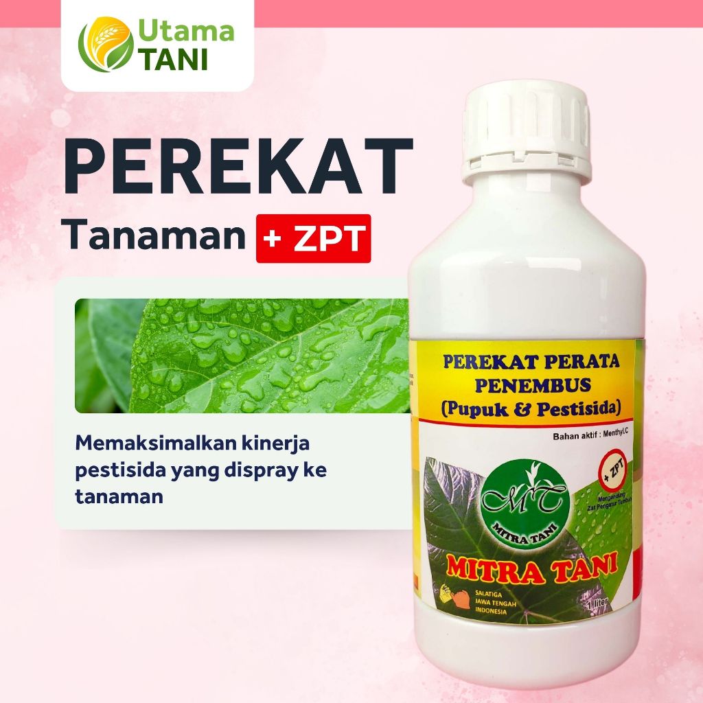 Perekat Perata Penembus Pestisida Plus ZPT Tanaman Cairan Kental 1 Liter
