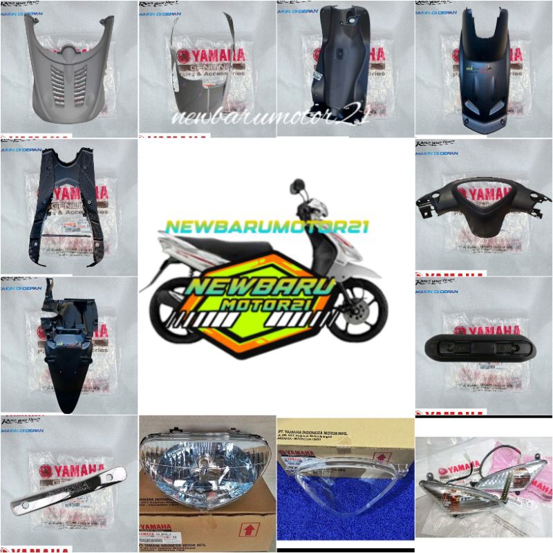 COVER BODY KASAR MIO SPORTY MIO SPORTY KARBU SILVER ORIGINAL YAMAHA
