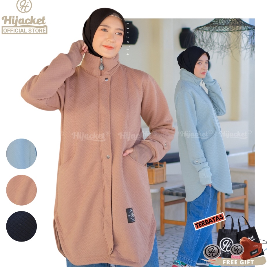 Kilat Hijacket Marwa Hijaket Jaket Muslimah Syari panjang Wanita
