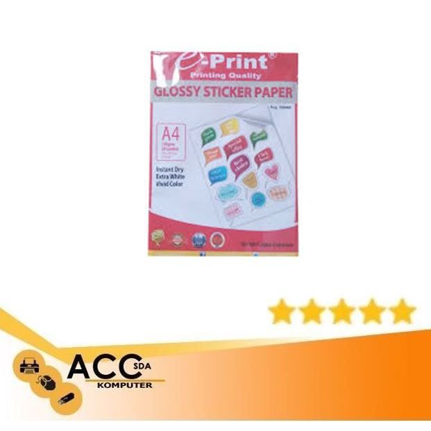 

KERTAS STICKER GLOSSY A4