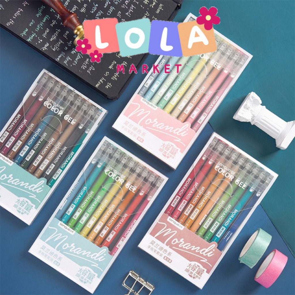 

Gelpen Warna 9PCS/BOX Painting Gelpen Coloring/Morandi Colour Pulpen