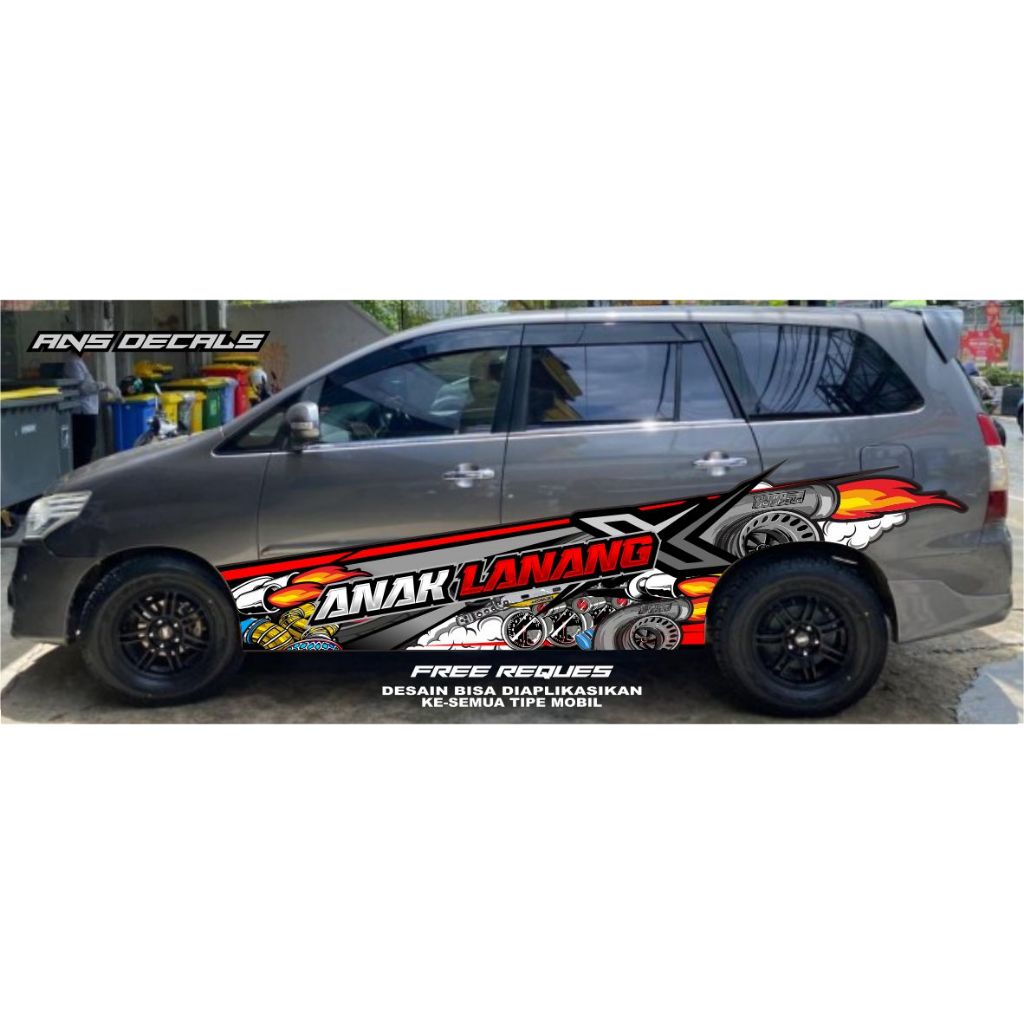 DECAL MOBIL INOVA 2KD BARONG STIKER INOVA REBON  DECAL STIKER MOBIL INOVA BARONG STIKER MOBIL CUMI C
