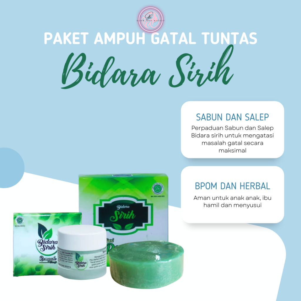 Paket Tuntaskan Gatal Sabun dan Salep Gatal Bidara Sirih