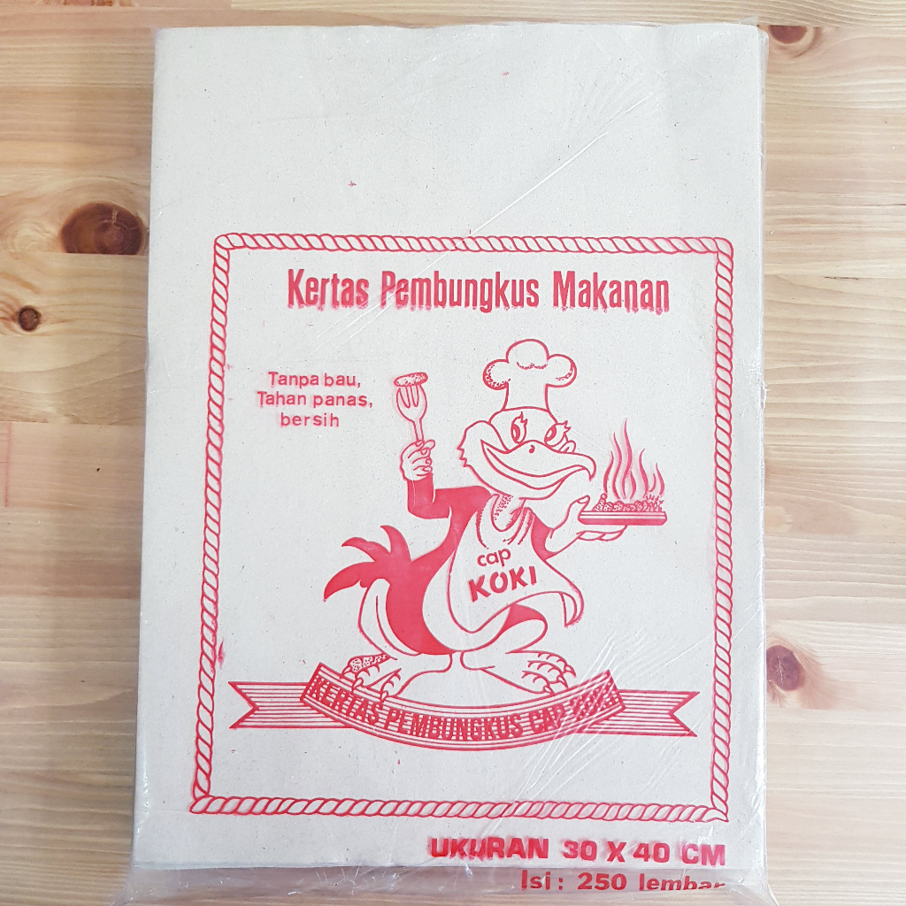 Kertas Nasi Coklat Pembungkus Makanan - 25x35 / 30x40