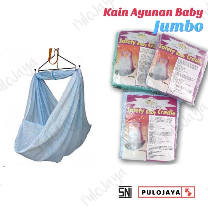Kain Ayunan Bayi Jumbo Happiness / Kain Ayunan Bayi besar / kain Ayunan malaysia jala bayi jumbo