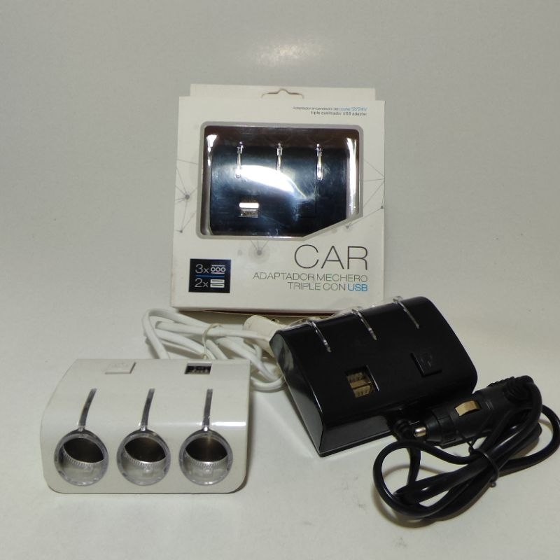 Charger Mobil 3 Colokan USB Lighter / Triple socket Lighter