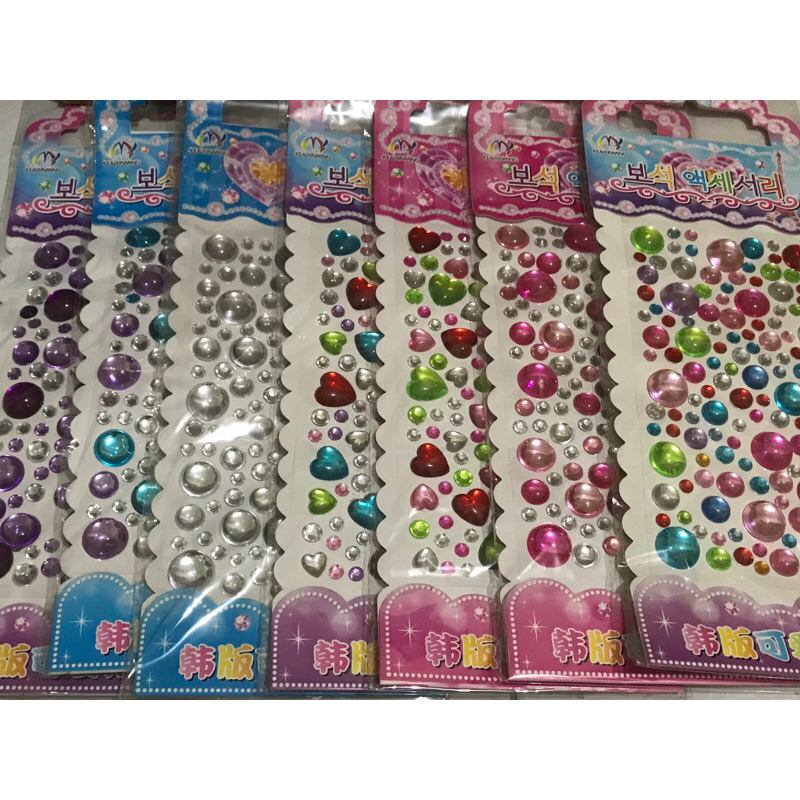 

Stiker DIY / Sticker DIY Korea / Stiker aksesoris Hp / Stiker 3D/ Stiker bulat dan hati / Stiker warna warni
