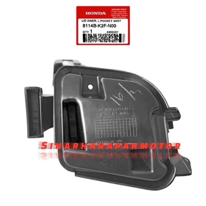 100% ORIGINAL AHM - Lid Inner L Pocket Assy / Laci Dalam Kiri Scoopy eSP K2F [8114B-K2F-N00]