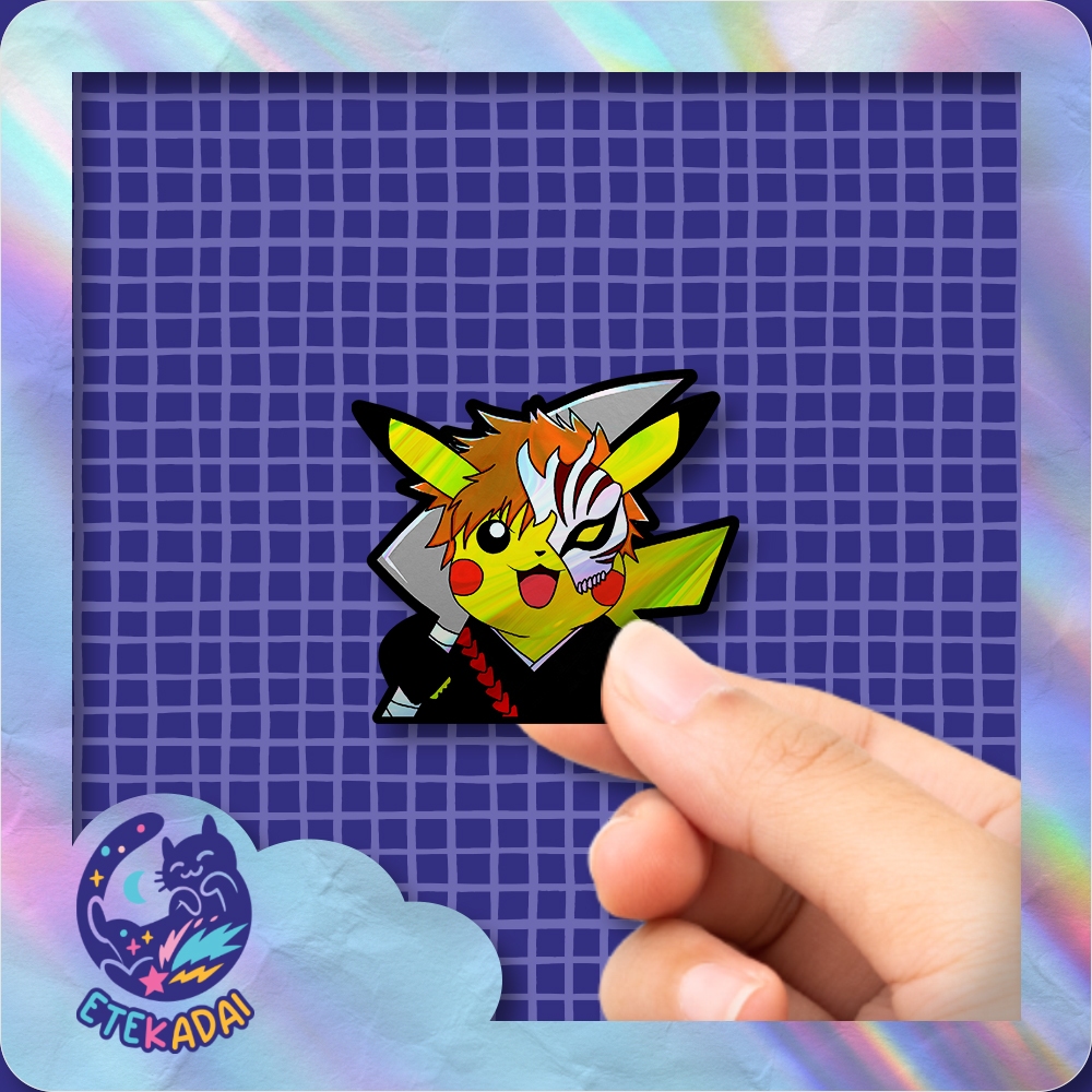 

Stiker Hologram Anime Pokemon Pikachu Ichigo