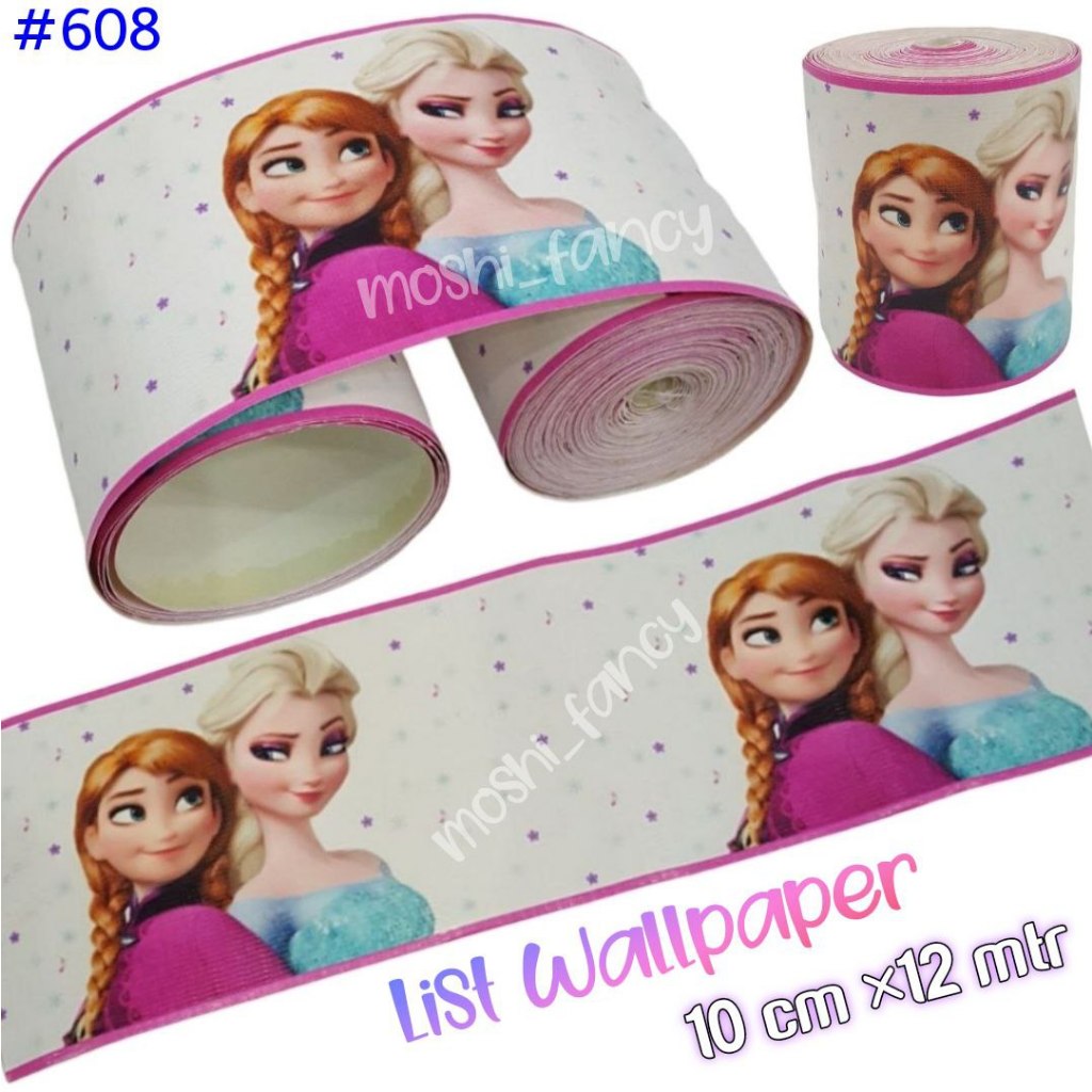 

List Wallpaper Frozen / Stiker Dinding Frozen / List Dinding Frozen / Wallsticker Frozen Fever
