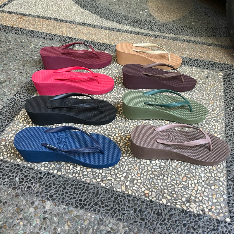 Wajib Punya Sandal Sendal Hak 5 Cm Wedges Fipper Premium Cewek Wanita