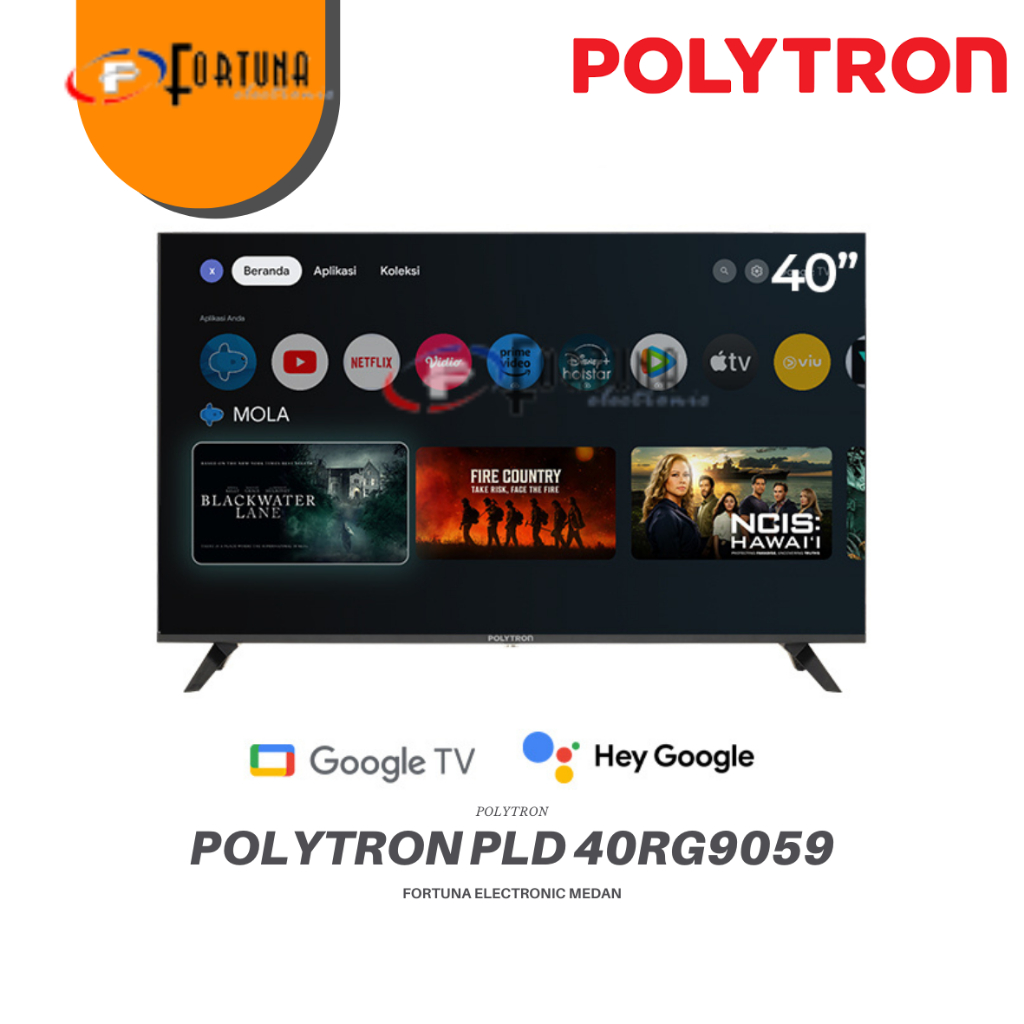 LED TV 40 INCH POLYTRON GOOGLE TV ANDROID PLD-40RG9059