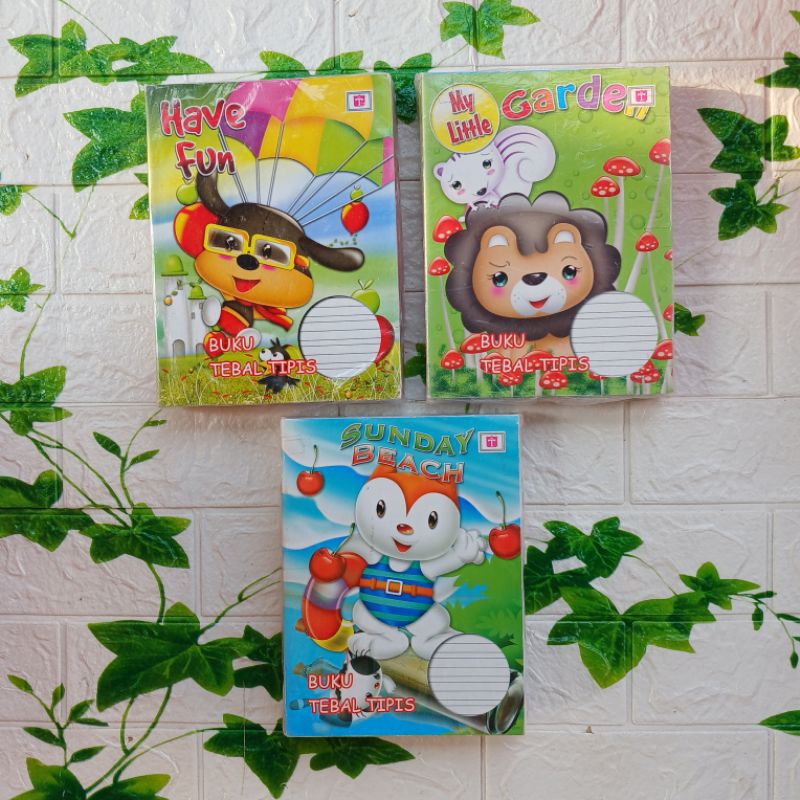 

TIARA Buku Tulis TEBAL TIPIS 38 Lembar Buku Huruf Sambung Set isi 10pcs