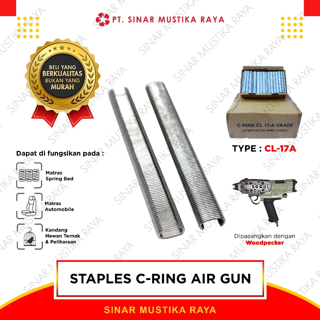 C-RING CL 17-A - Staples Kandang Baterai Kawat / Staples Matras Spring Bed - Alat Ternak Ayam Unggas