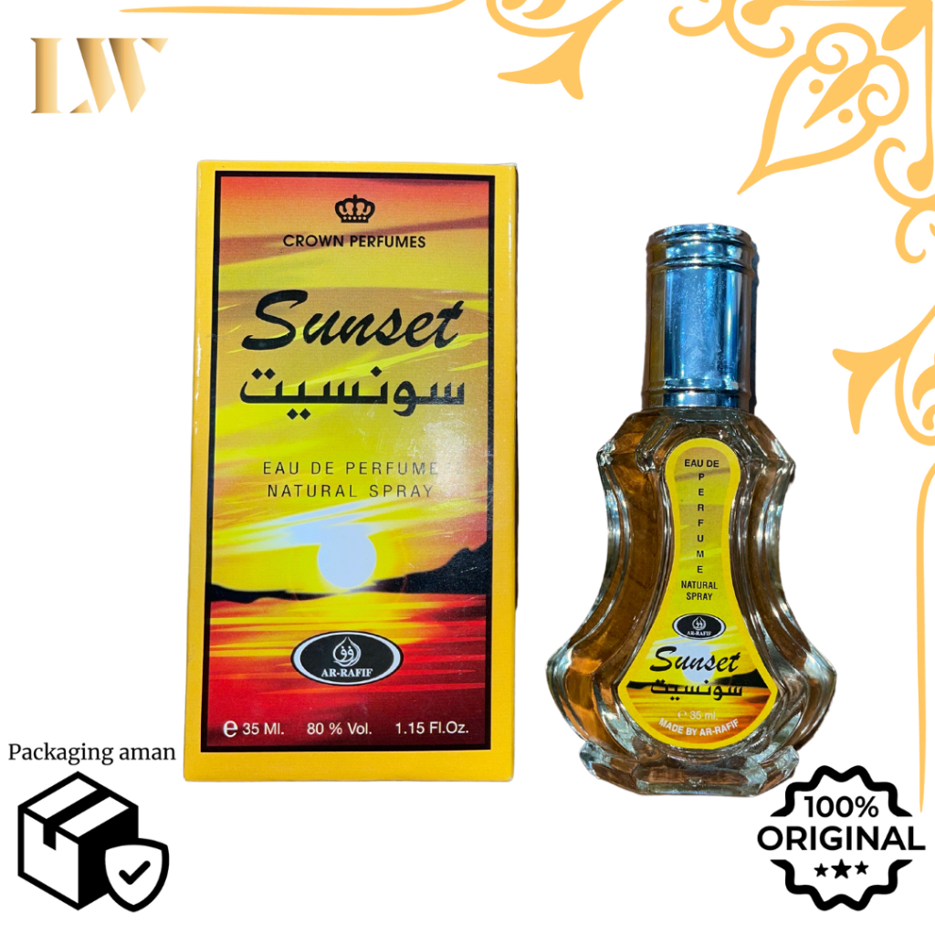 Parfume Sunset Ar-Rafif Spray 35ml / Parfume Arab Sunset Ar-Rafif 100% ORIGINAL