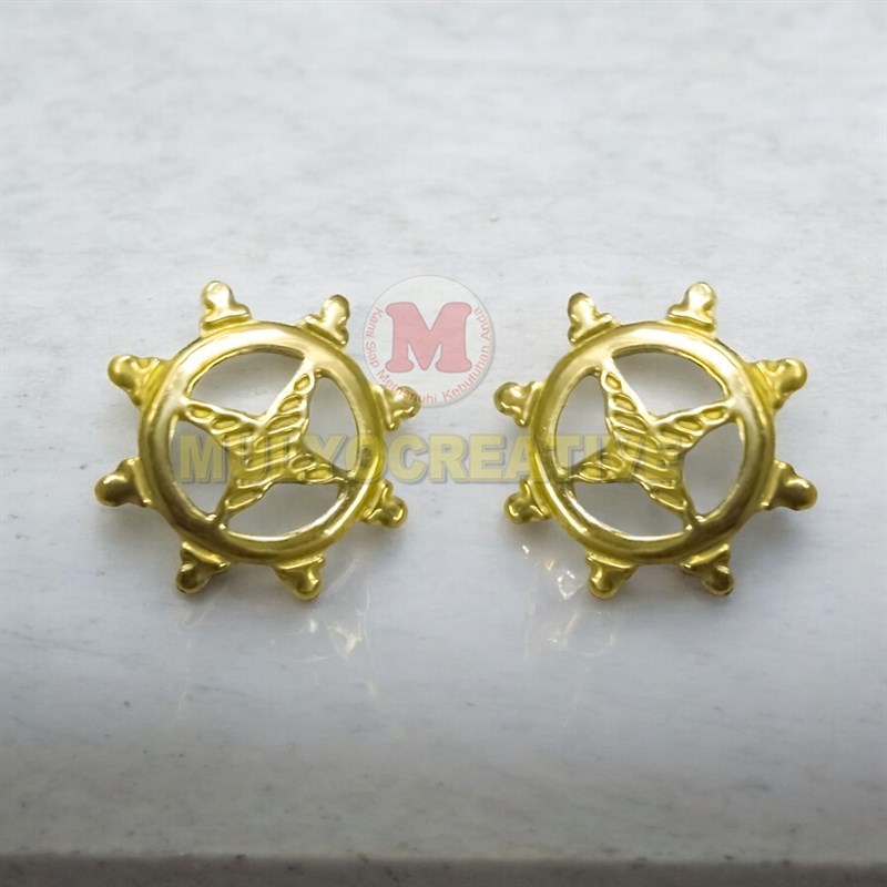 Pin Kerah Kopsteken Pelayaran Bulu Ayam Monogram KPN KALK