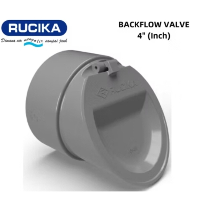 Tutup pipa / BACKFLOW VALVE 4" - RUCIKA