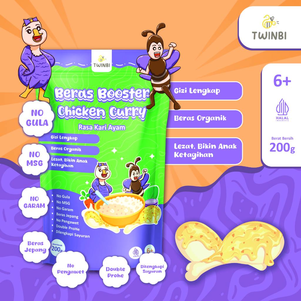 Promo !!! Bb Booster Rice Instant Mpasi Bayi Double Protein - Beras Nasi Instan Bb Boster - No