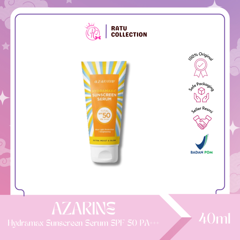 AZARINE Hydramax-C Sunscreen Serum Total SPF 50 PA+++ Blue Light Protection+Brightening 40ml