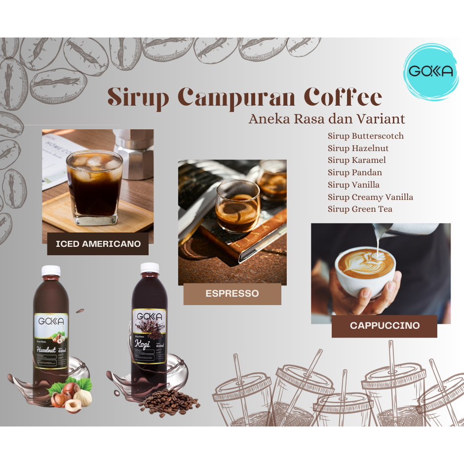

Gokka Sriup Minuman Aneka Rasa 640ml - Syrup Drink Variant Flavour