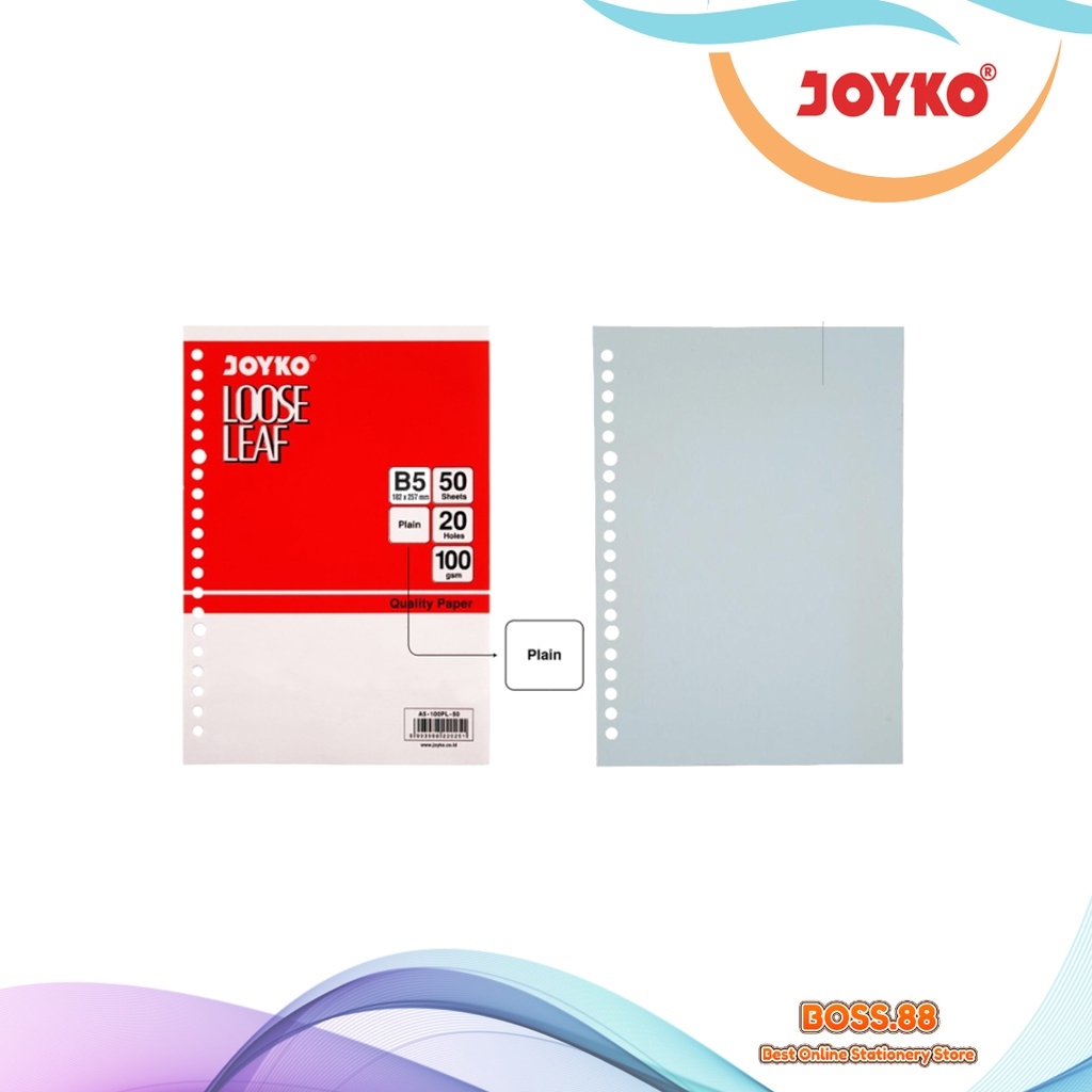 

LOOSE LEAF / ISI BINDER JOYKO B5-50 POLOS (1 PACK)