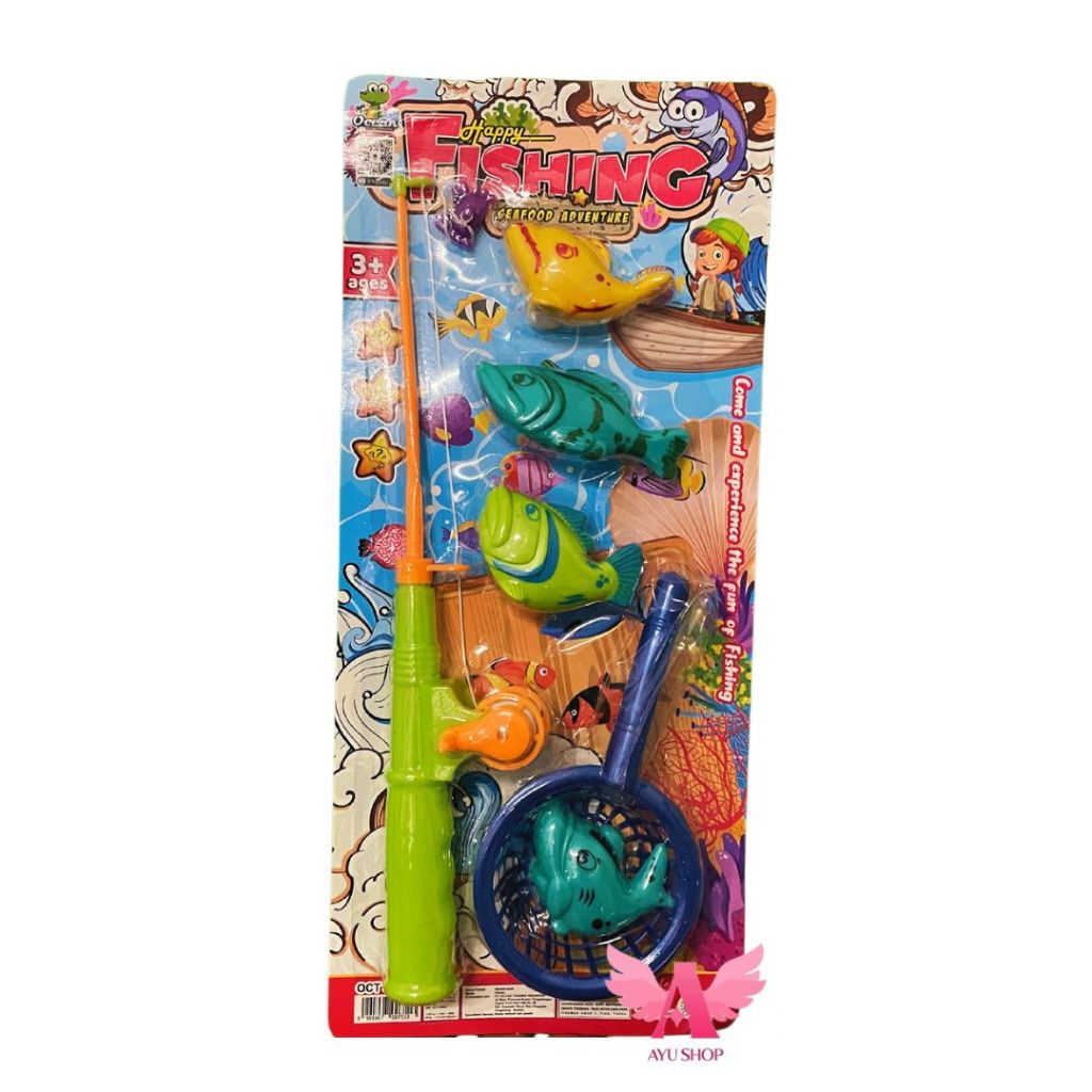 Mainan Anak Pancing Ikan 1 Set Murah