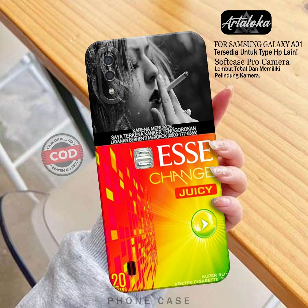 Softcase Hp Samsung Galaxy A01 Fashion Case RK Case Samsung Galaxy A01 Silikon TPU Pro Camera Casing