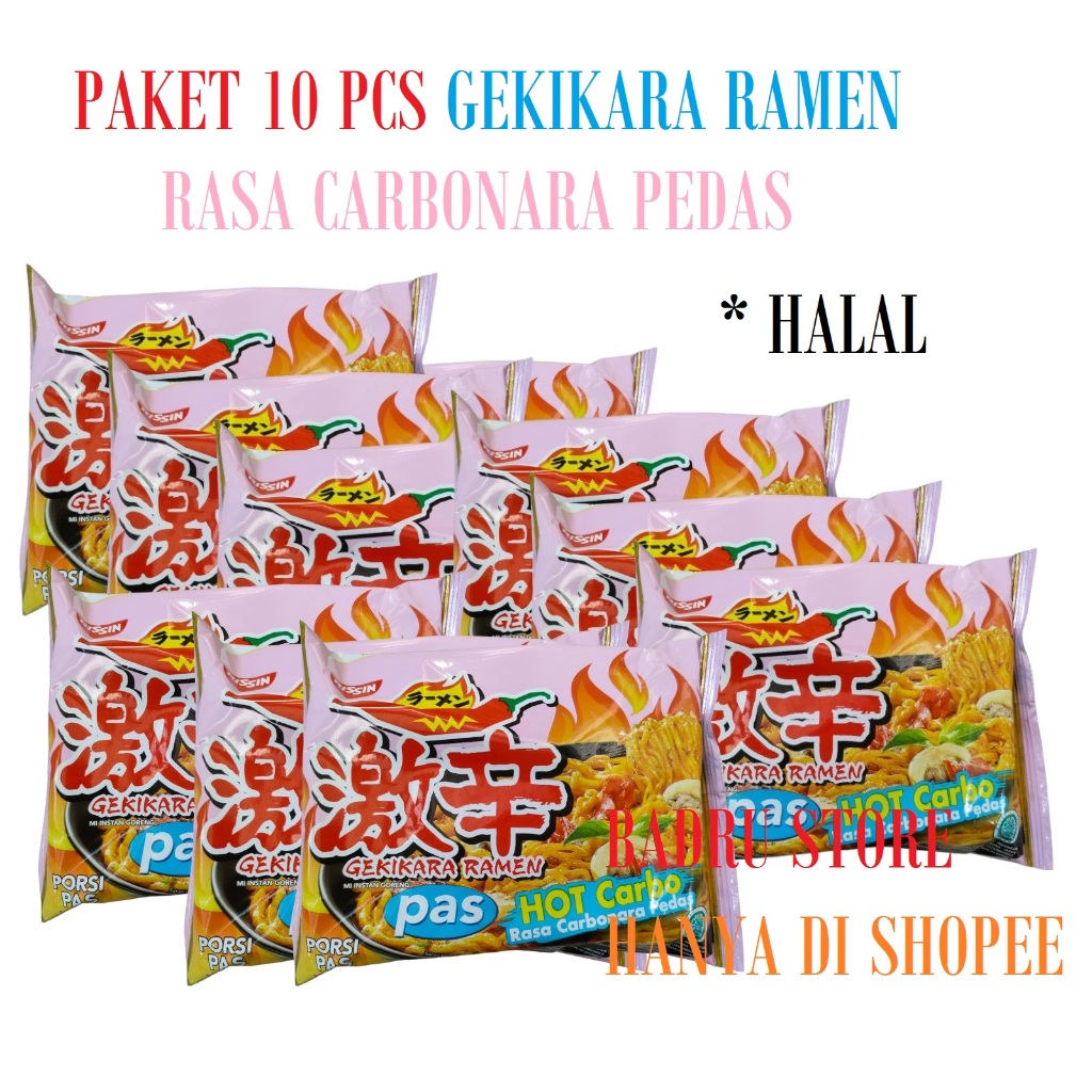 

Nissin Gekikara Carbonara Pedas Hot Carbo