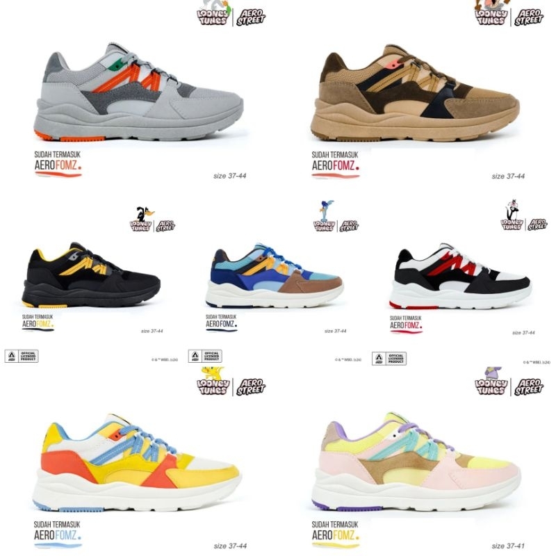 Aerostreet X Looney Tunes  -  Sepatu Sneakers Casual Kolaborasi
